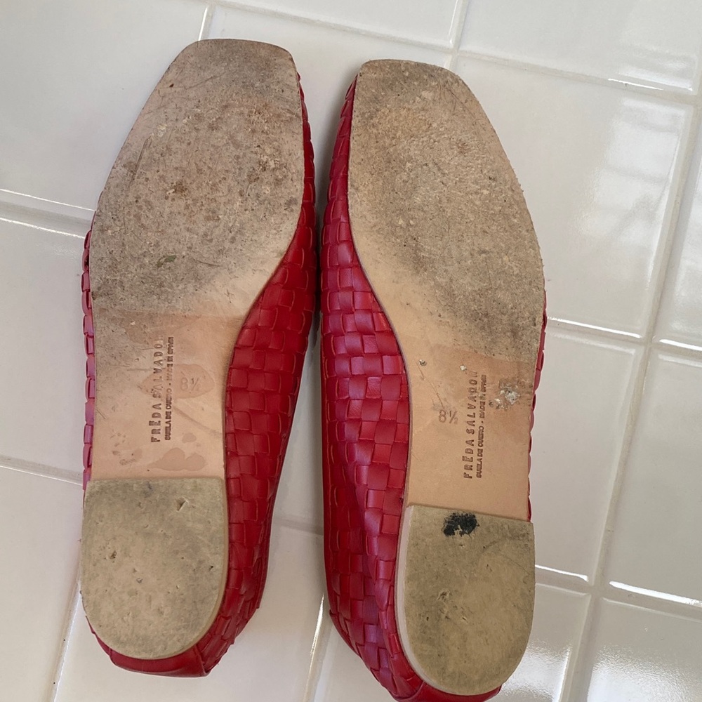 Freda Salvador Red Jada Flats - Picture 5 of 6
